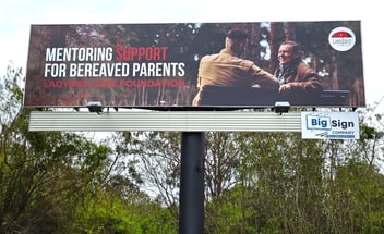 Our Most Meaningful Billboard Yet — Supporting Ladybird Care Foundation