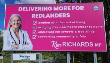 Welcome Kim Richards MP, to our billboard