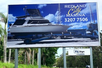A big welcome to Redland City Marina to our billboard
